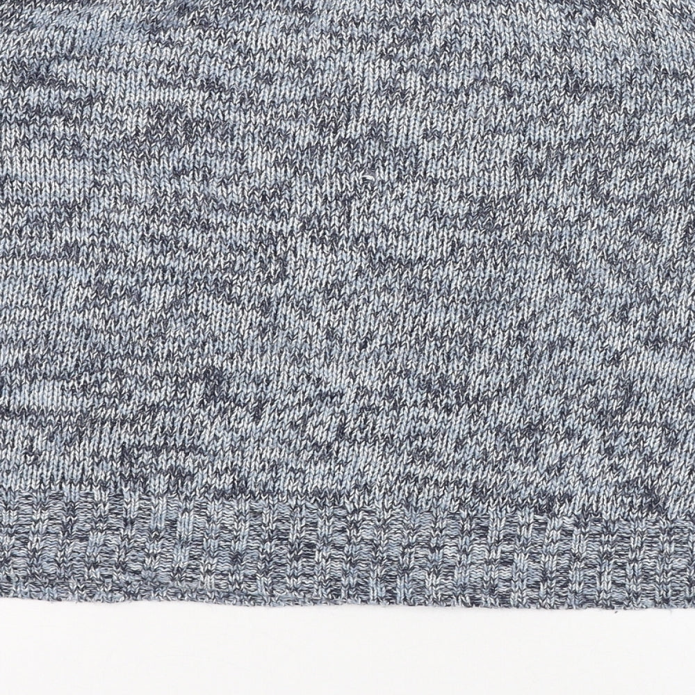 H&M Womens Blue Round Neck  Acrylic Pullover Jumper Size M
