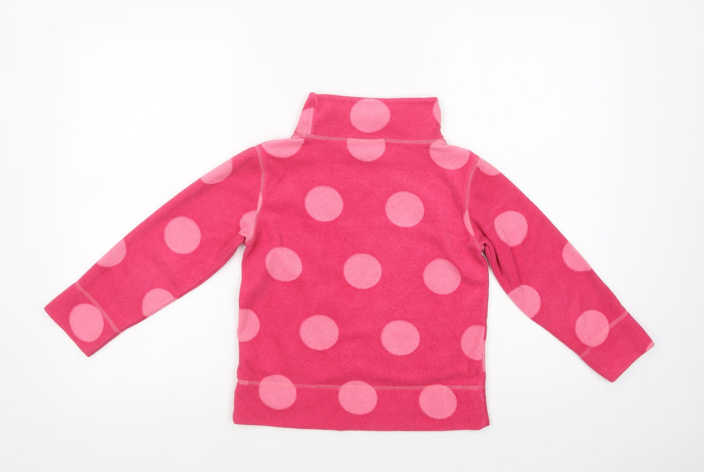 NEXT Girls Pink Polka Dot Polyester Pullover Sweatshirt Size 10-11 Years  Pullover