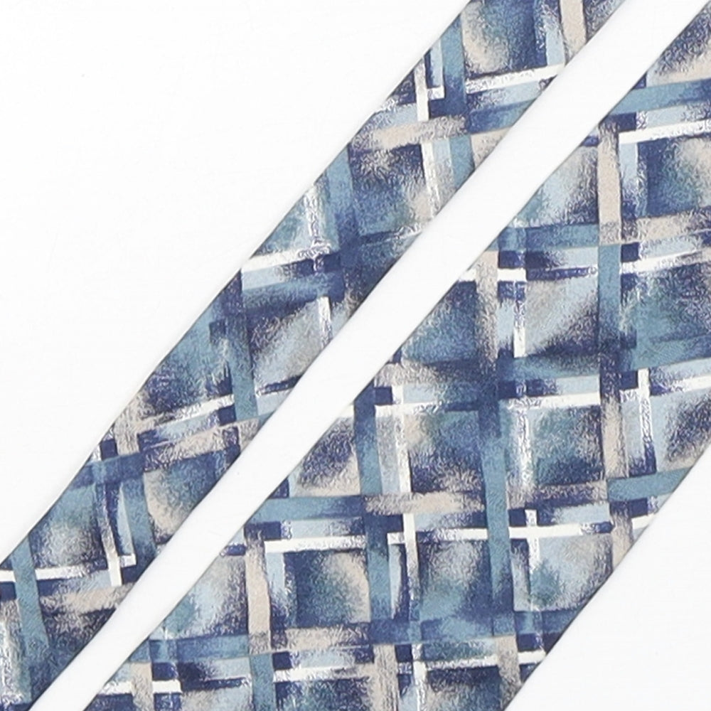 Je Suis  Mens Multicoloured Plaids & Checks Silk Pointed Tie One Size