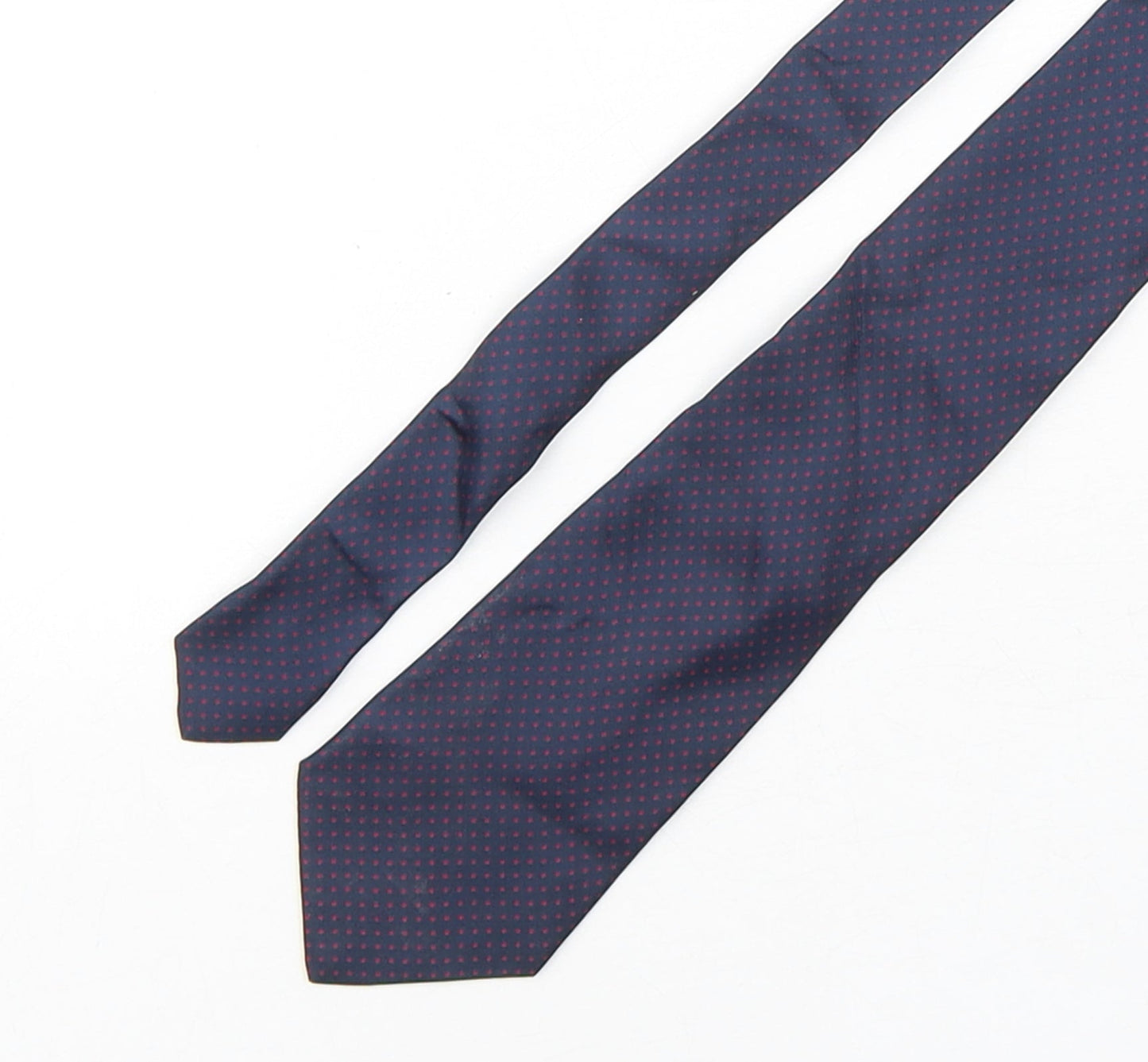 BHS Mens Multicoloured Polka Dot Silk Pointed Tie One Size