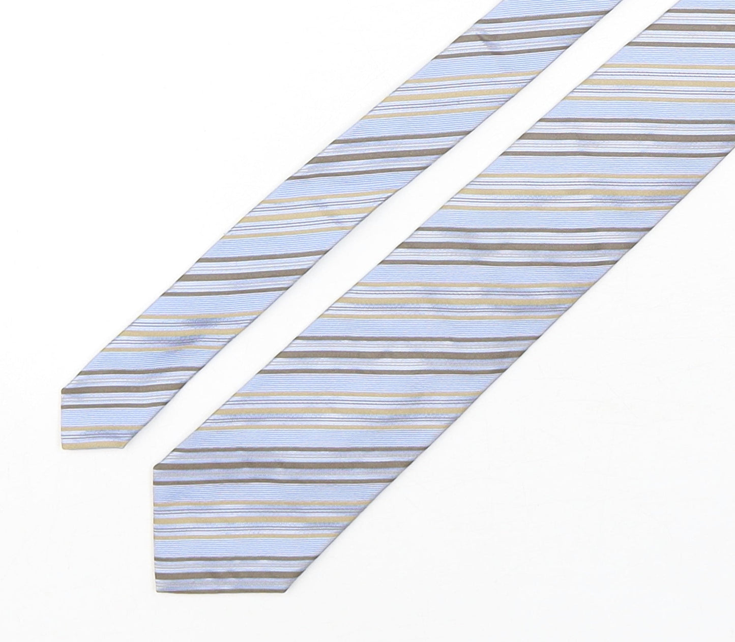 Monti Mens Multicoloured Striped Silk Pointed Tie One Size