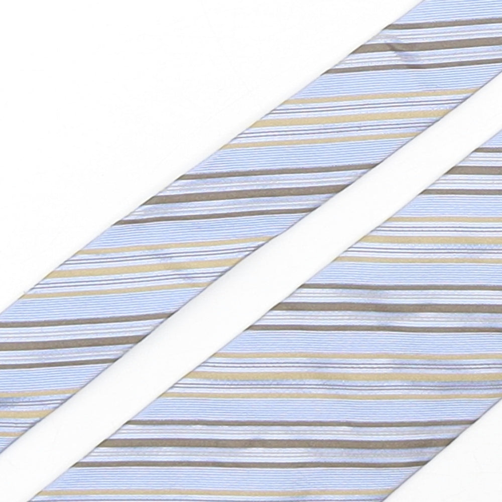 Monti Mens Multicoloured Striped Silk Pointed Tie One Size
