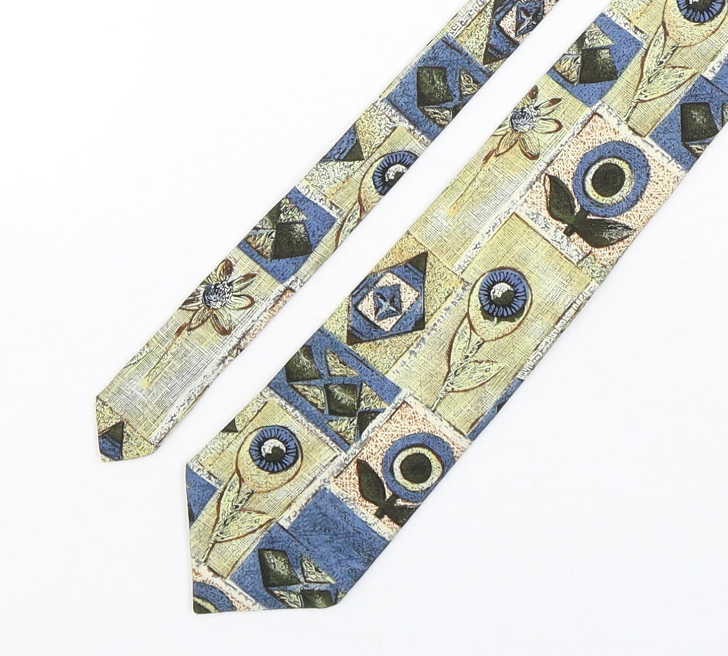 Marco Morelli Mens Multicoloured Floral Polyester Pointed Tie One Size
