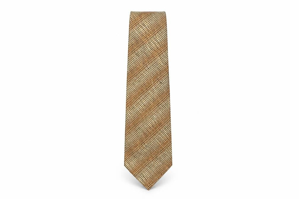 Kensinton Mens Bronze Striped Silk Pointed Tie One Size