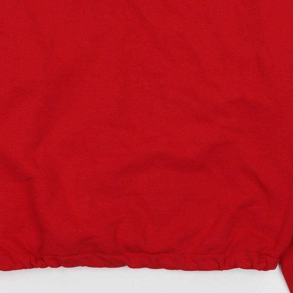 Port and company Womens Red  Cotton Pullover Sweatshirt Size S  Pullover