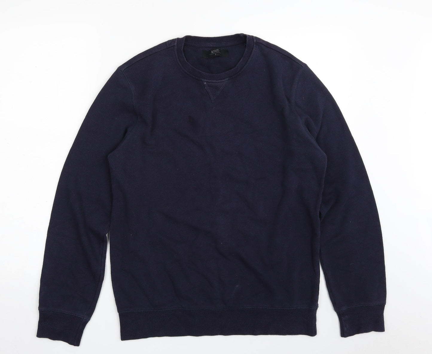 Matalan Mens Blue  Cotton Pullover Sweatshirt Size S