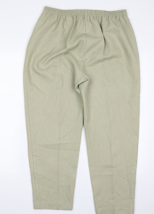 Berkertex Womens Green  Polyester Trousers  Size 16 L26 in Regular