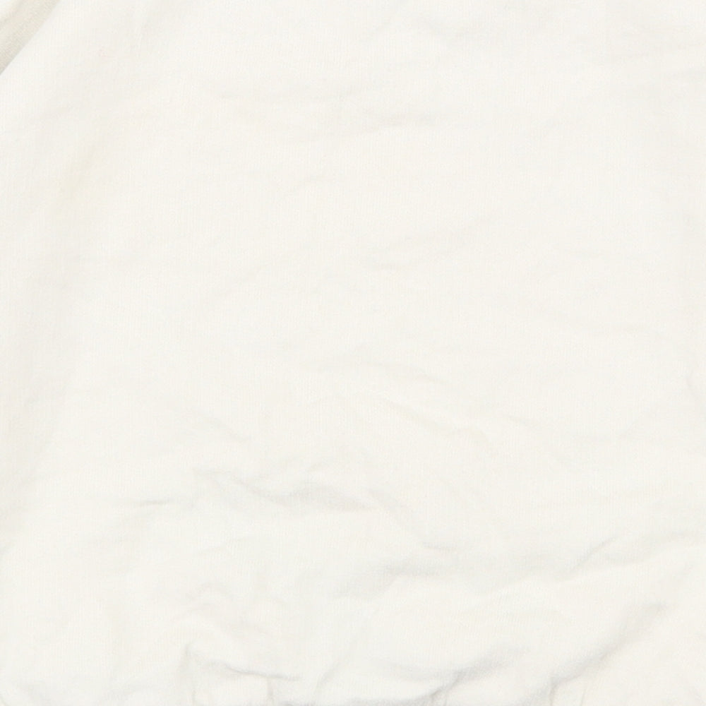 TU Girls White  Cotton Pullover Sweatshirt Size 5 Years  Pullover