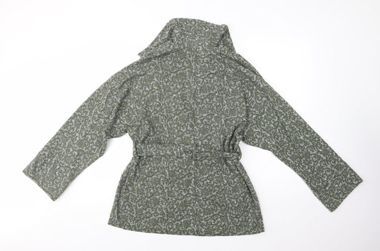 Kekoo Womens Green Paisley  Jacket Blazer Size M  Button