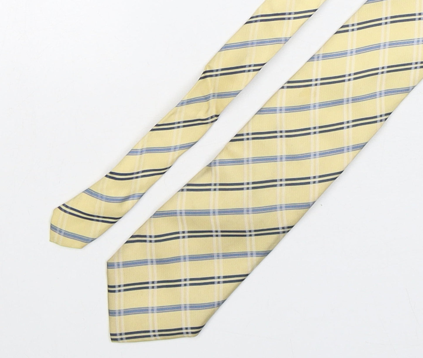 Frangi  Mens Multicoloured Plaids & Checks Silk Pointed Tie One Size