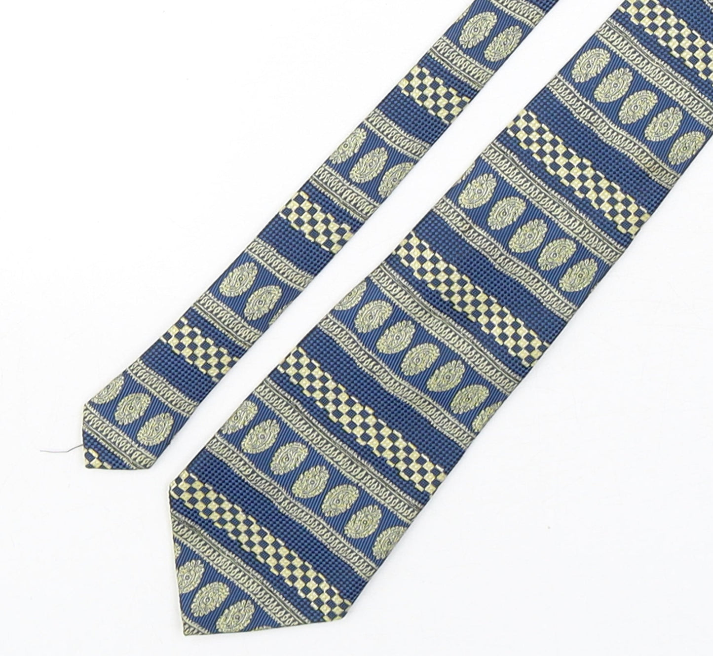 CandA Mens Multicoloured Paisley Polyester Pointed Tie One Size