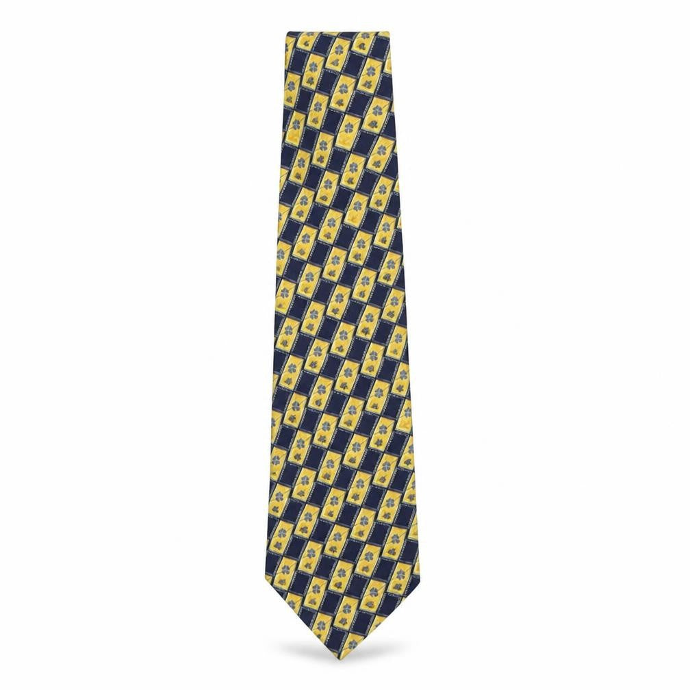 Marks and Spencer Mens Multicoloured Plaids & Checks Polyester Pointed Tie One Size