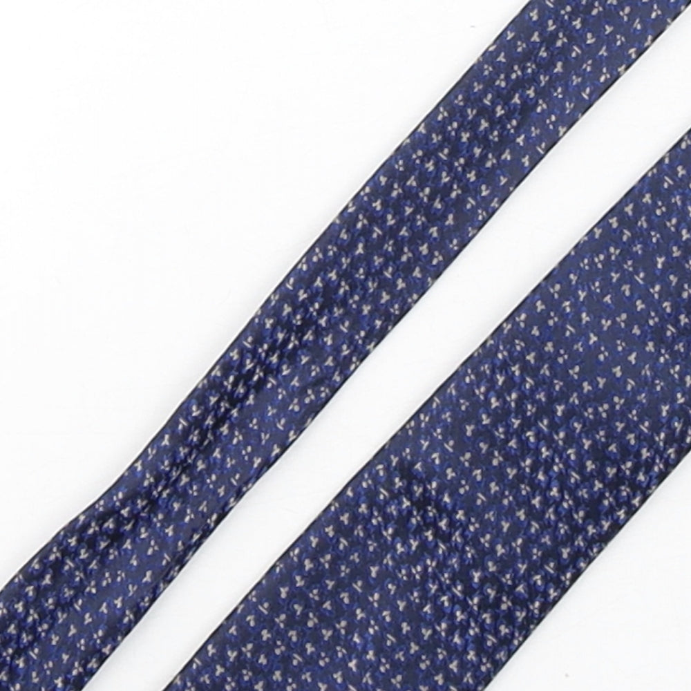 Vissioni Mens Multicoloured Geometric Microfibre Pointed Tie One Size