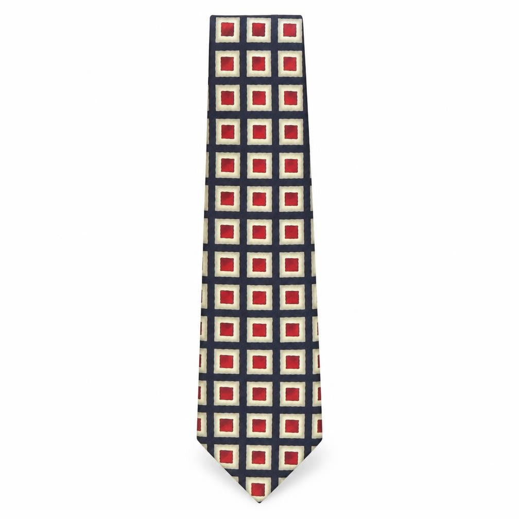 Marks and Spencer Mens Multicoloured Geometric Polyester Pointed Tie One Size