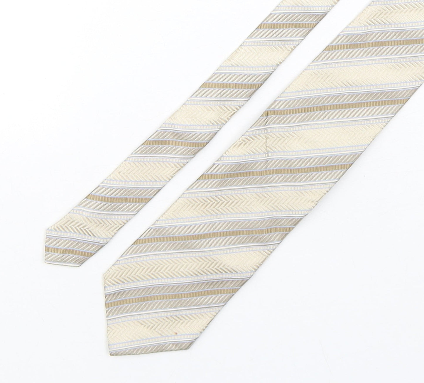Collezione Mens Multicoloured Striped Silk Pointed Tie One Size
