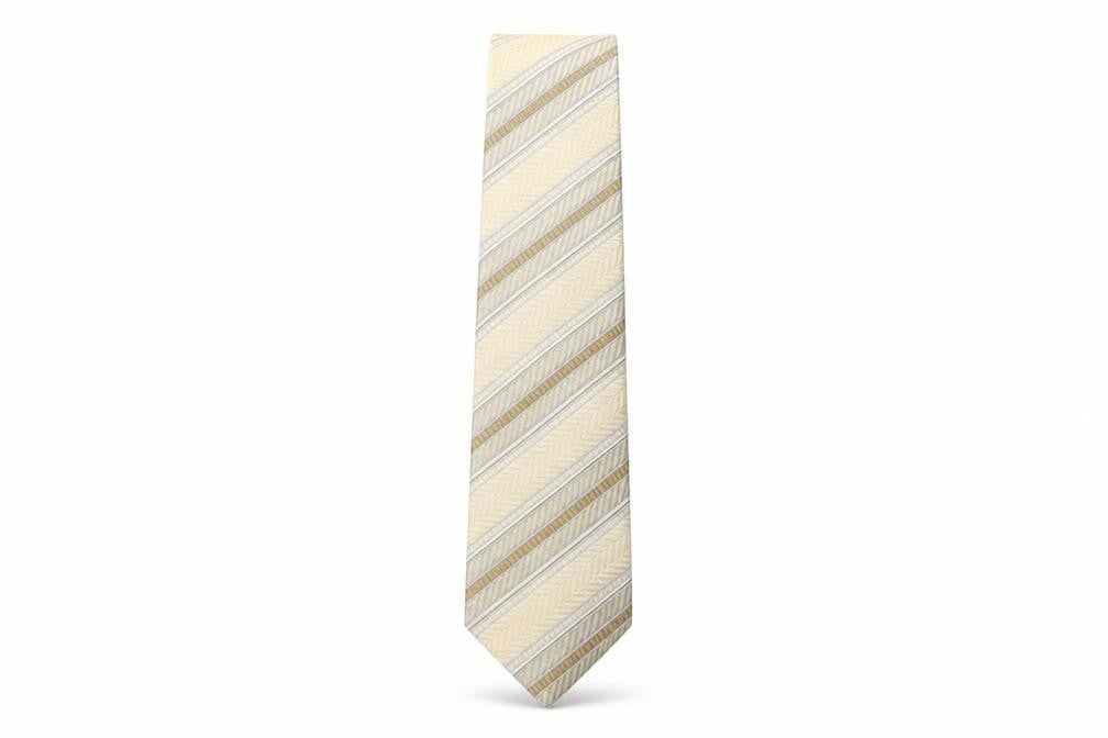 Collezione Mens Multicoloured Striped Silk Pointed Tie One Size