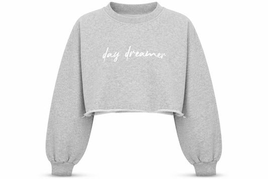 Preworn Womens Grey  Cotton Pullover Sweatshirt Size M   - 'Day Dreamer'
