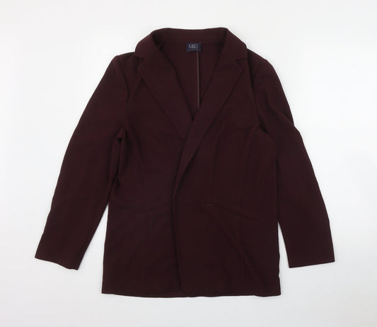 Marks and Spencer Womens Red   Jacket Blazer Size 14