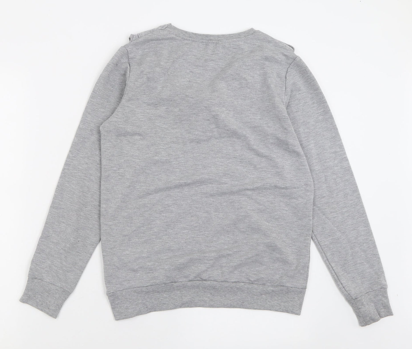 Dorothy Perkins Womens Grey  Polyester Pullover Sweatshirt Size 10  Pullover