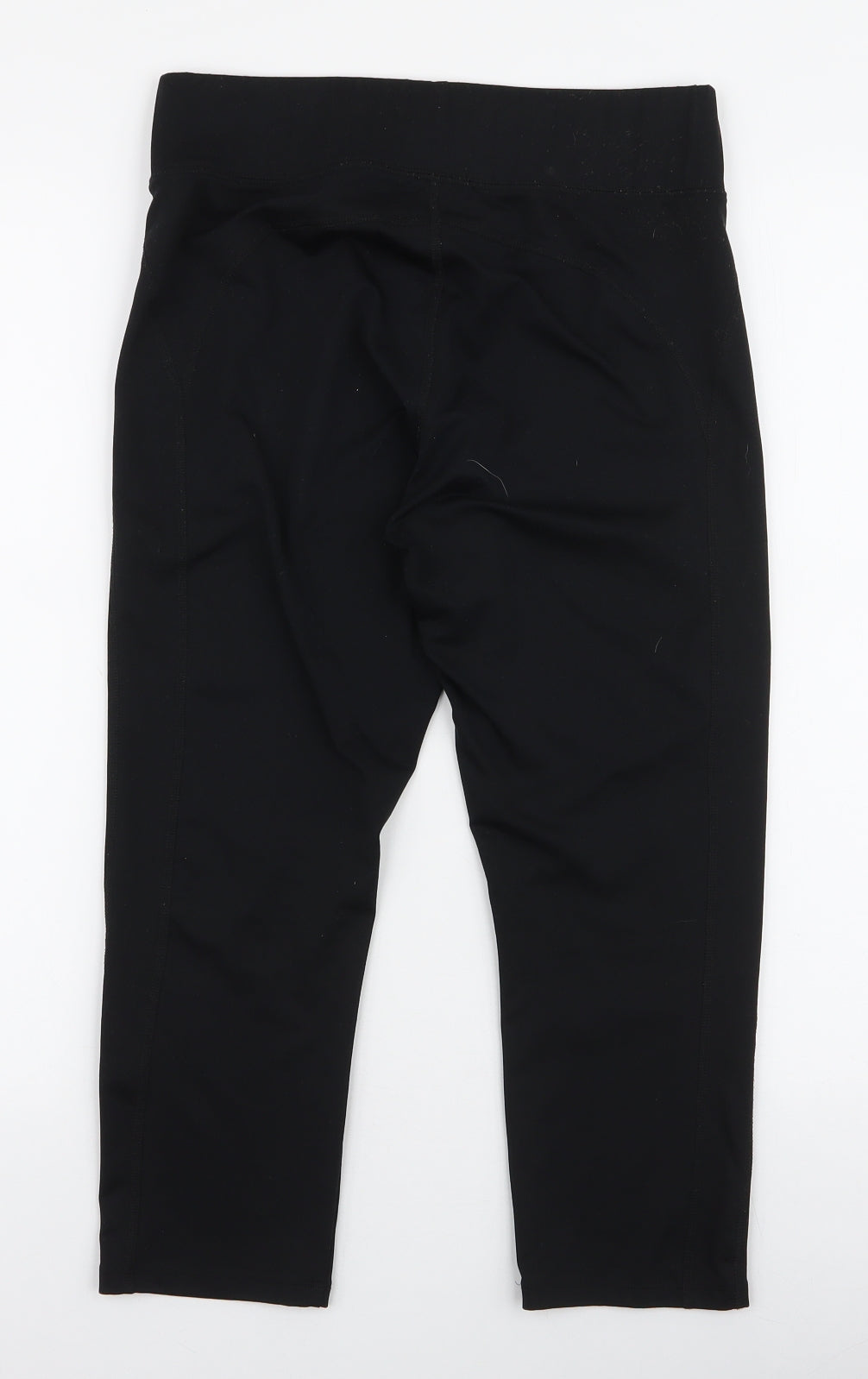 Dunnes Stores Womens Black  Polyester Capri Leggings Size M L21.5 in Slim Pullover