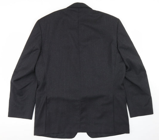 Greenwoods Mens Grey  Wool Jacket Blazer Size 42