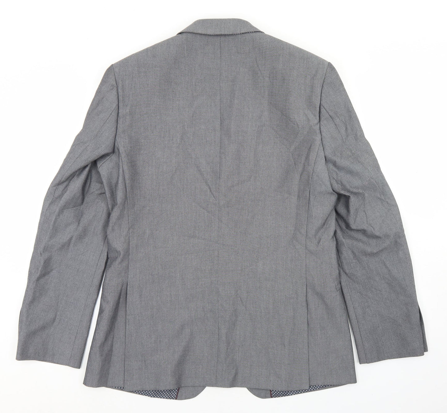 Limehaus Mens Grey  Polyester Jacket Blazer Size 40