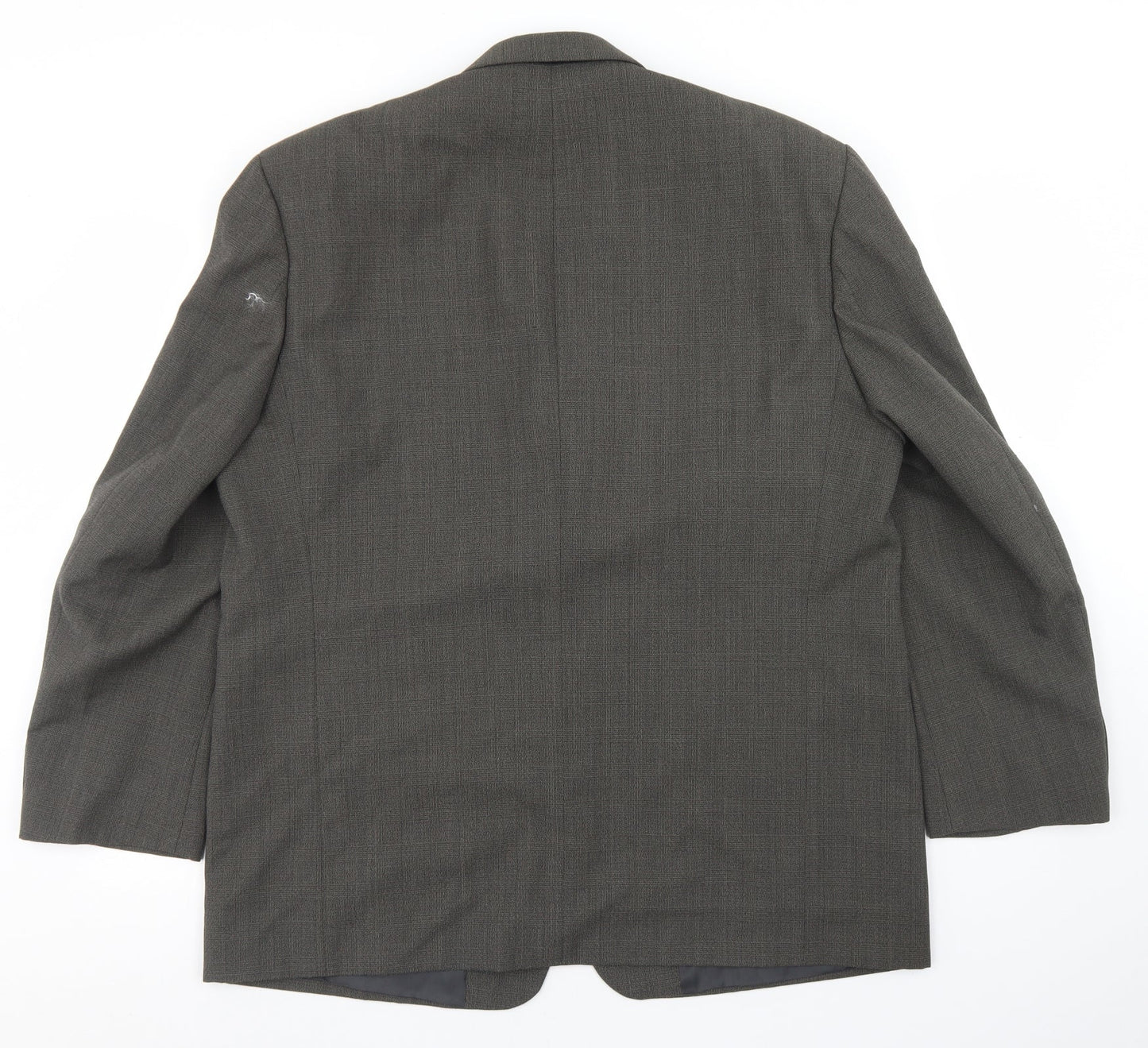 Ciro Citterio Mens Grey Plaid Polyester Jacket Blazer Size 44