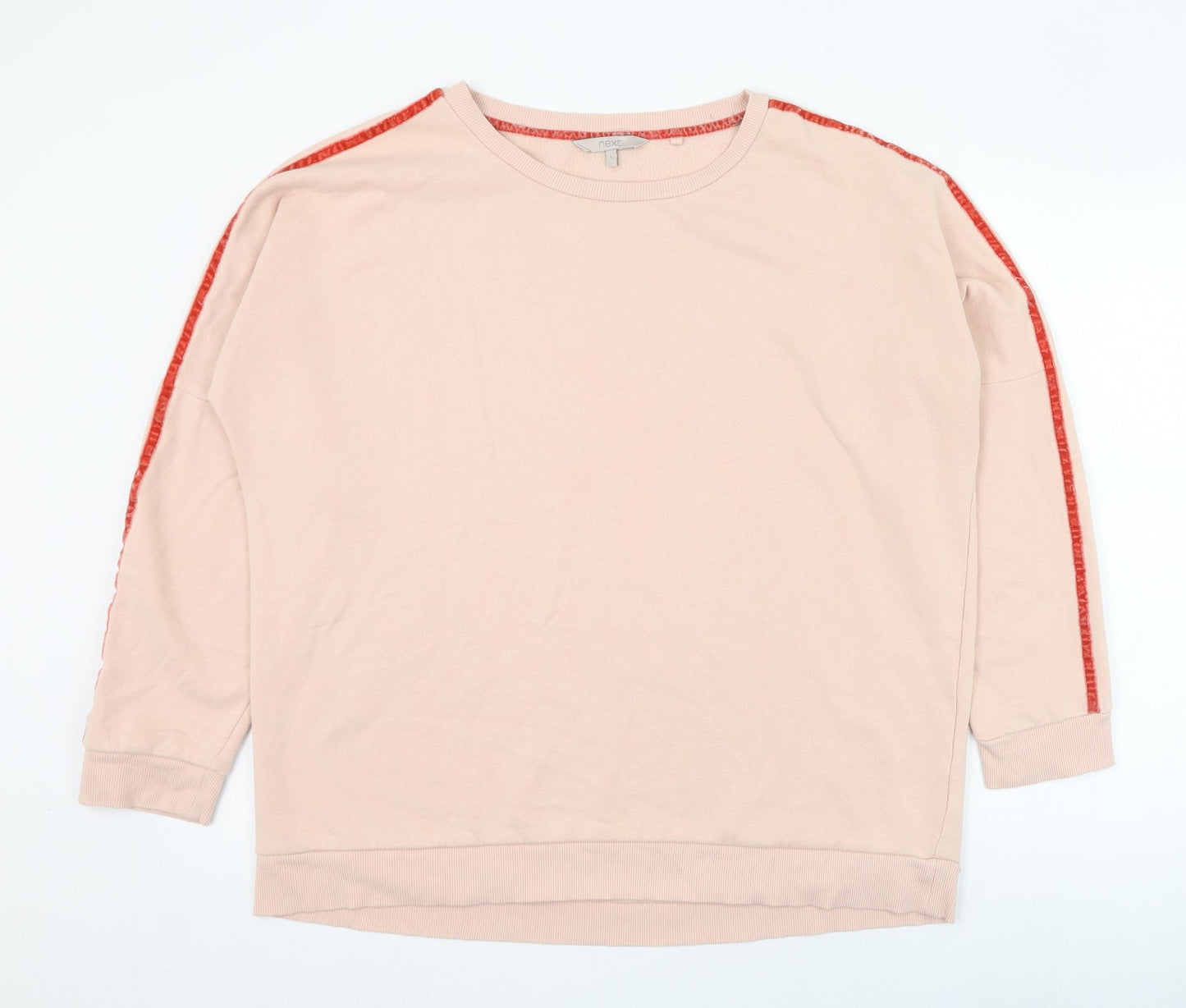 NEXT Womens Pink  Cotton Pullover Sweatshirt Size L  Pullover