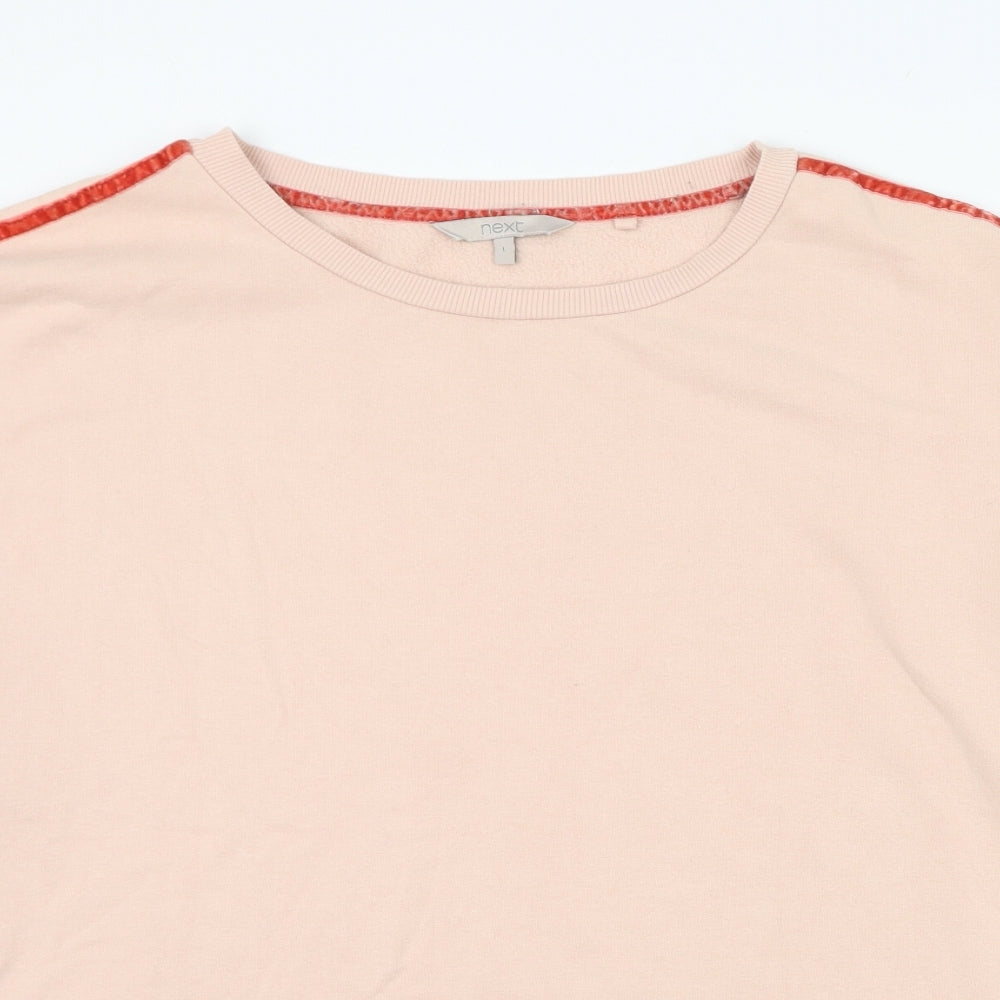 NEXT Womens Pink  Cotton Pullover Sweatshirt Size L  Pullover