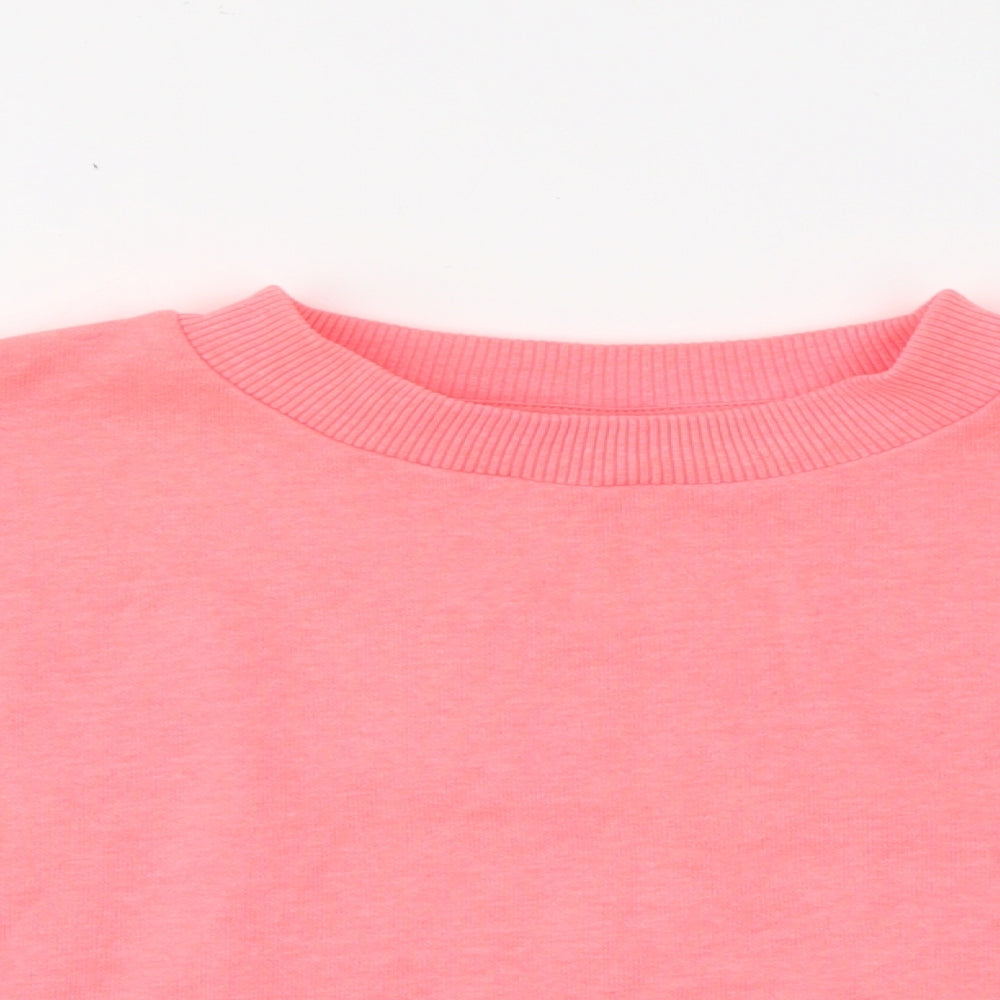 NEXT Girls Pink  Cotton Pullover Sweatshirt Size 8 Years