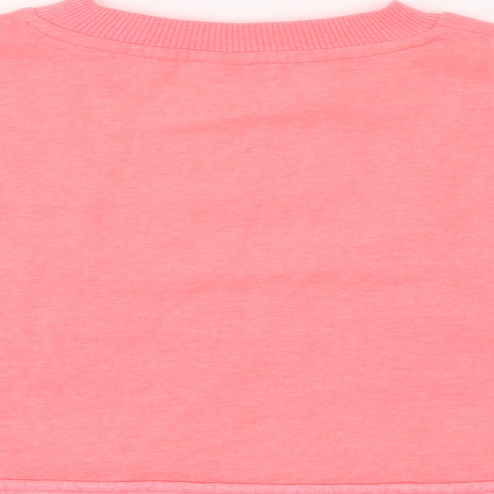NEXT Girls Pink  Cotton Pullover Sweatshirt Size 8 Years