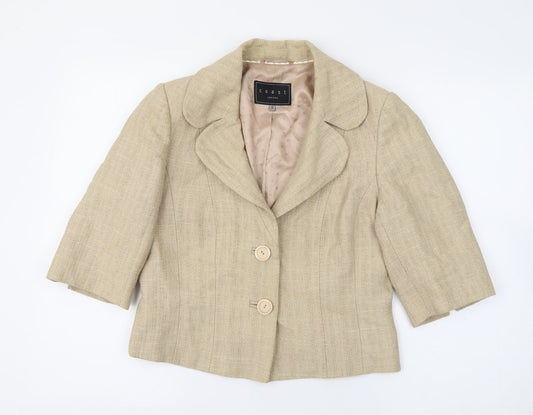 Coast Womens Beige   Jacket  Size 12  Button