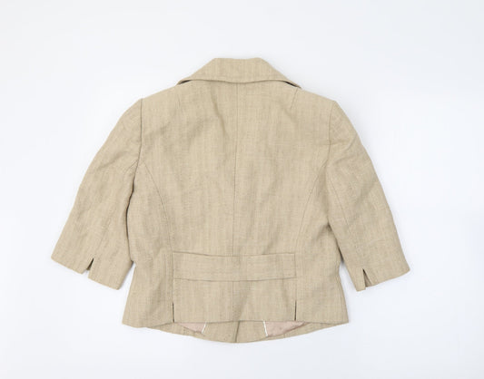 Coast Womens Beige   Jacket  Size 12  Button