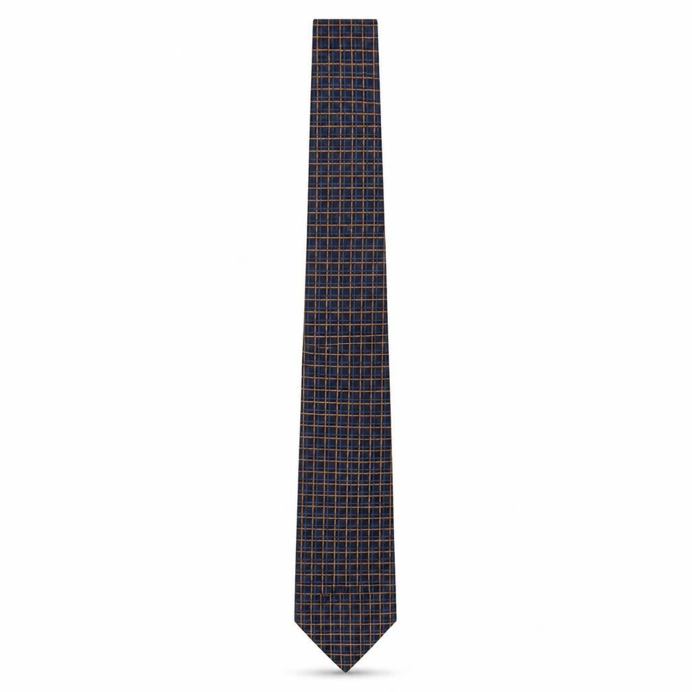 Skopes Mens Multicoloured Plaids & Checks Silk Pointed Tie One Size
