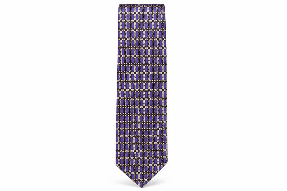 Debenhams  Mens Multicoloured Geometric Polyester Pointed Tie One Size