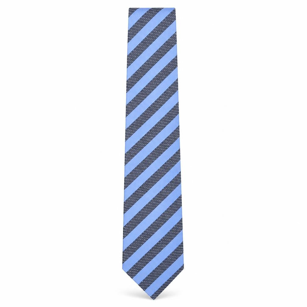London Road Mens Multicoloured Striped Polyester Pointed Tie One Size