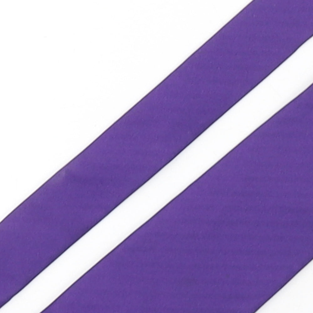 Duffer Mens Purple  Silk Pointed Tie One Size