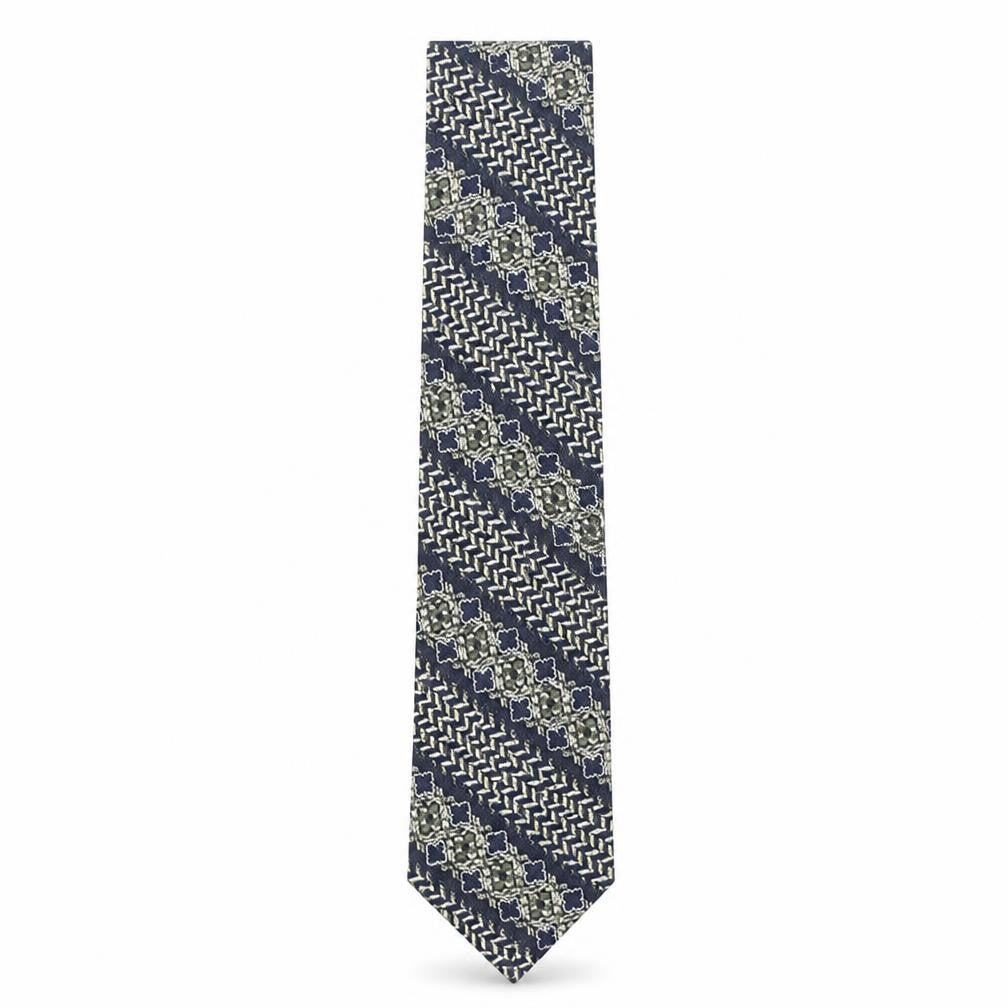 Marks and Spencer Mens Multicoloured Geometric Polyester Pointed Tie One Size