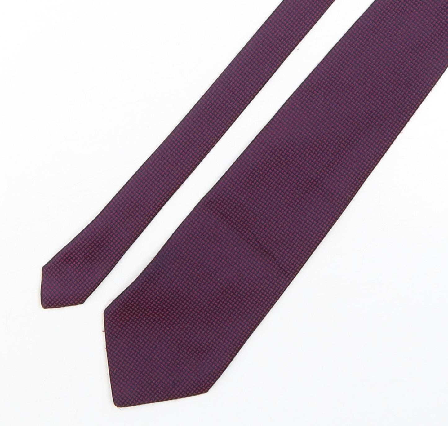 Debenhams  Mens Purple Grenadine Polyester Pointed Tie One Size