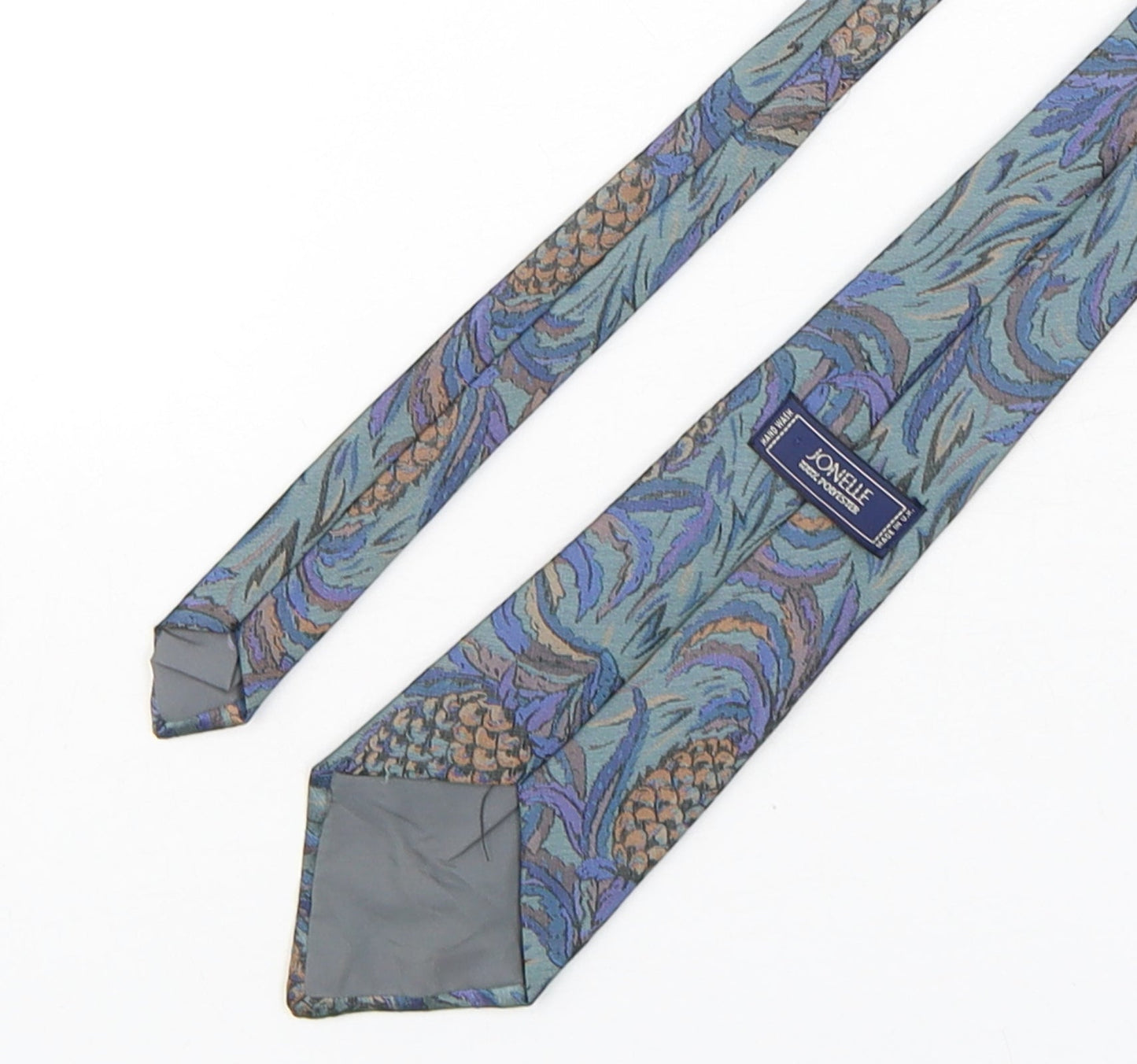 Jonelle  Mens Multicoloured Floral Polyester Pointed Tie One Size