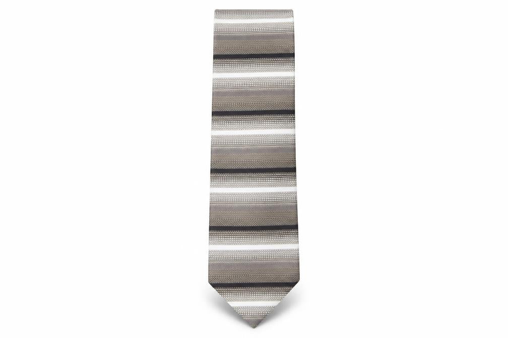 Collezione Mens Multicoloured Striped Silk Pointed Tie One Size