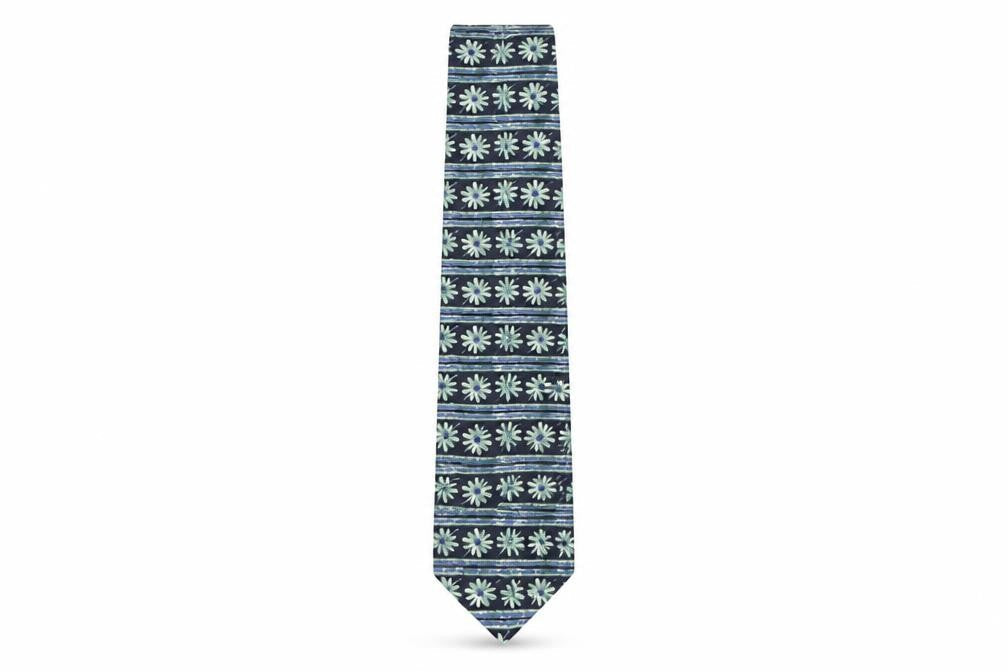 Marks and Spencer Mens Multicoloured Geometric Polyester Pointed Tie One Size