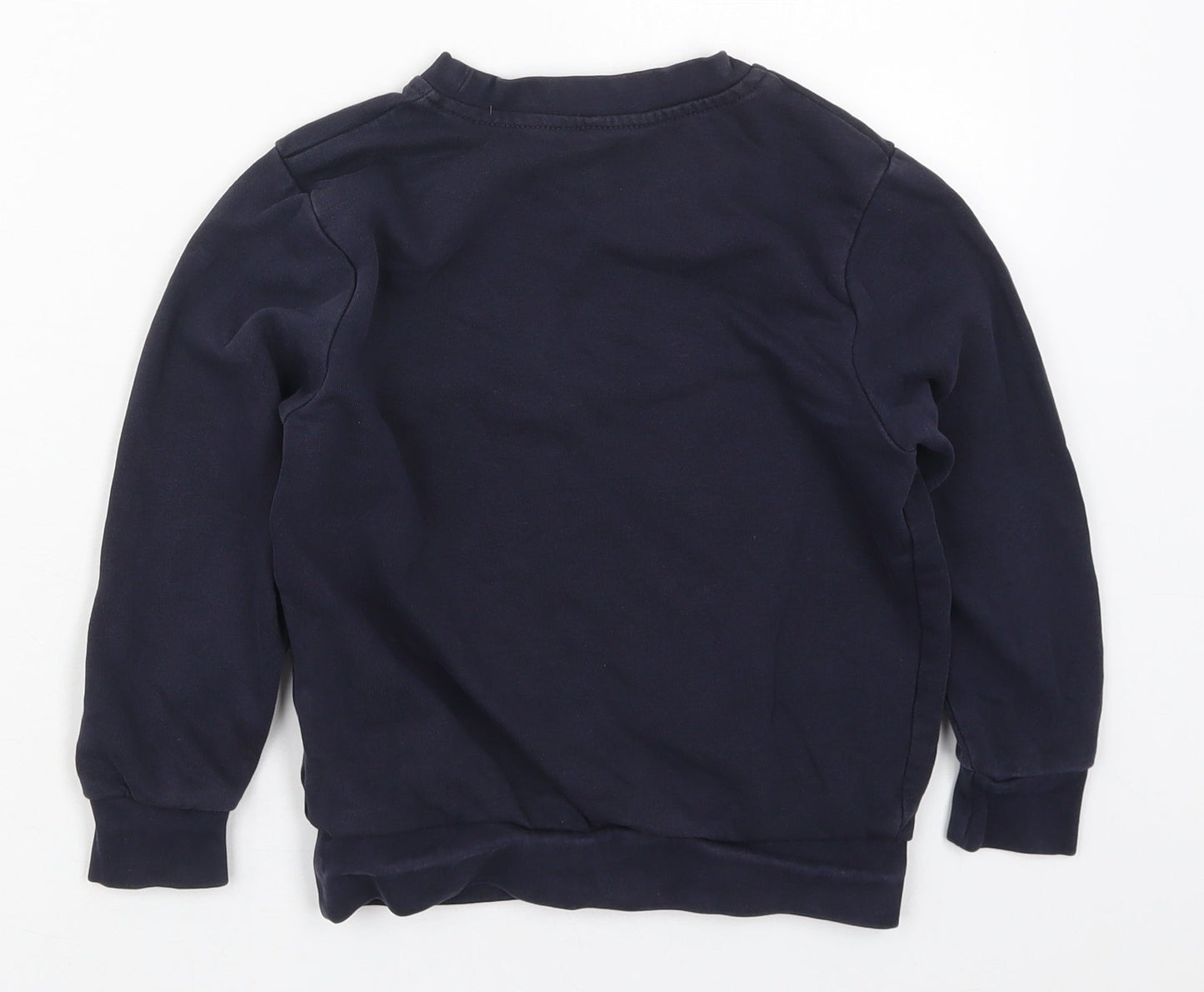 George Boys Blue  Cotton Pullover Sweatshirt Size 5-6 Years  Pullover