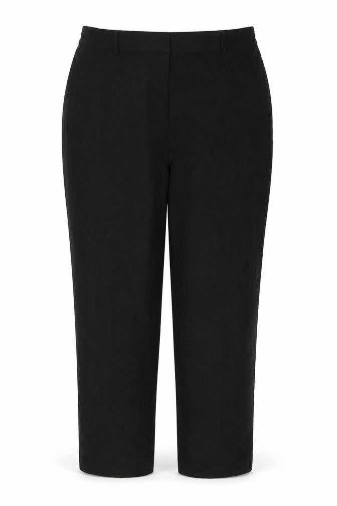 Marks and Spencer Womens Black  Polyester Trousers  Size 16 L30 in Regular Button