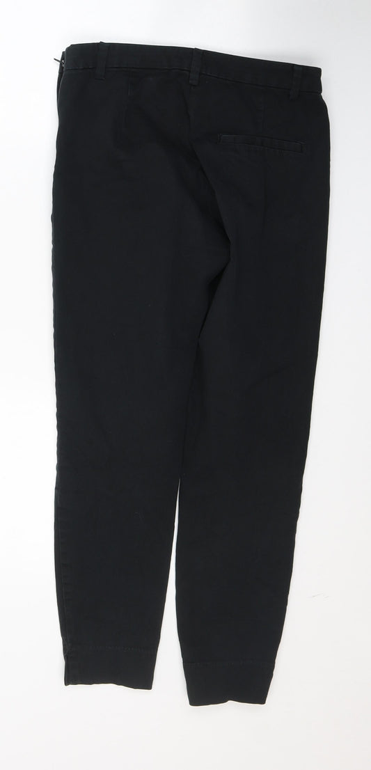 H&M Womens Black  Cotton Skinny Jeans Size 8 L26 in Regular
