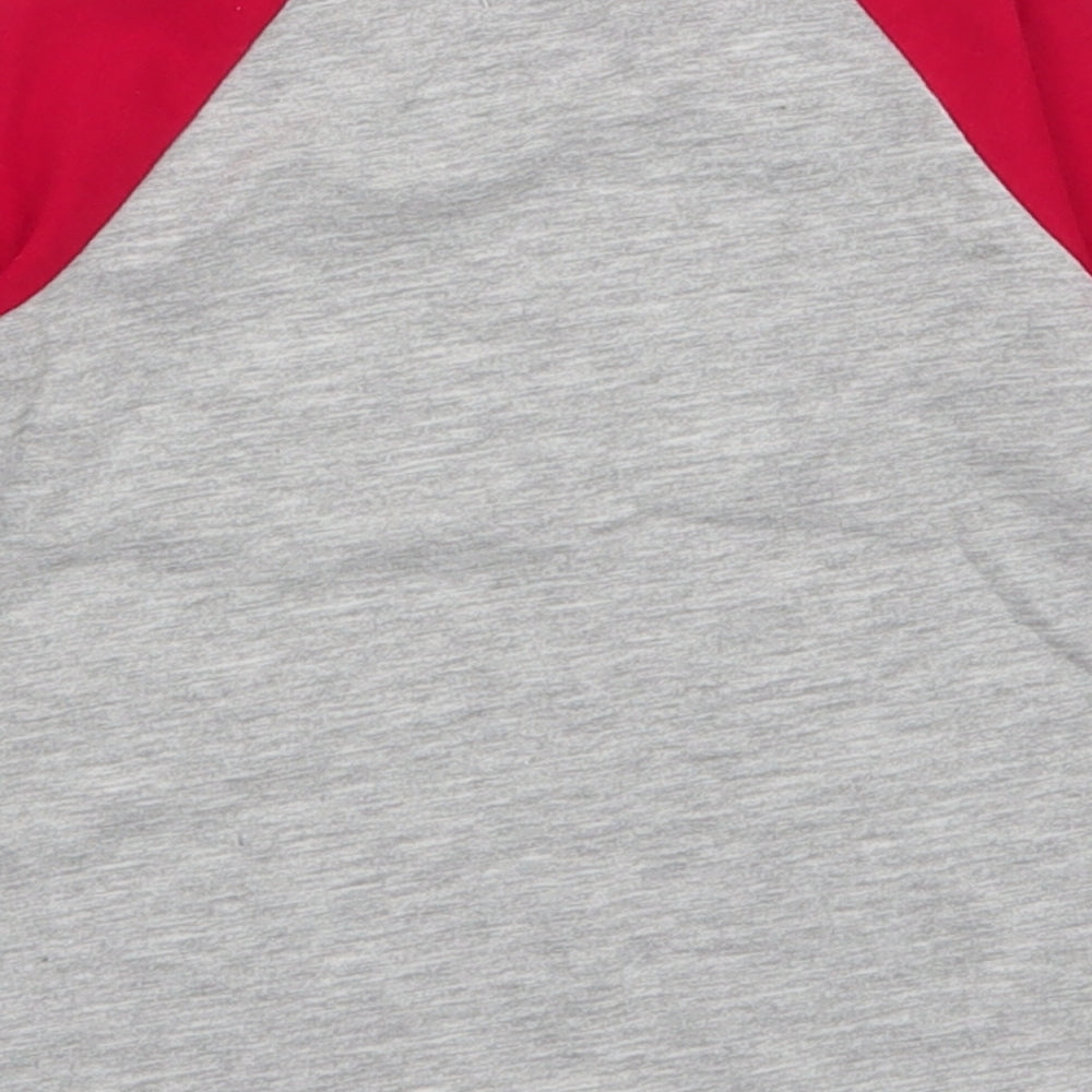 Preworn Boys Multicoloured  100% Cotton Jersey T-Shirt Size 12 Months Round Neck Snap - Christmas