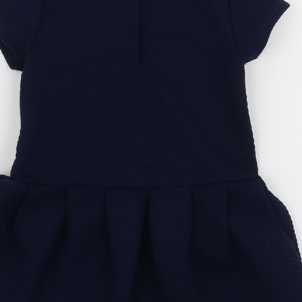NEXT Girls Blue  Polyester A-Line  Size 3-4 Years  Round Neck Pullover