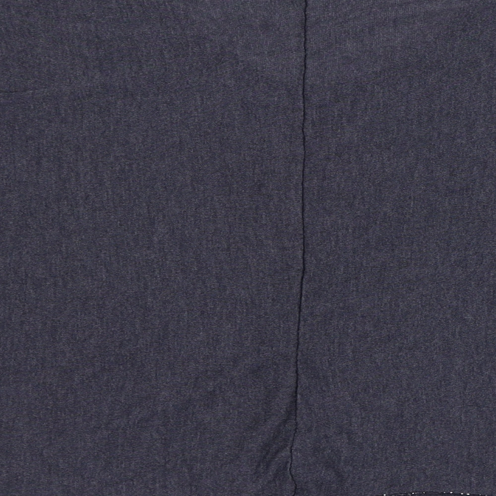 Preworn Womens Blue V-Neck  Viscose Pullover Jumper Size 6