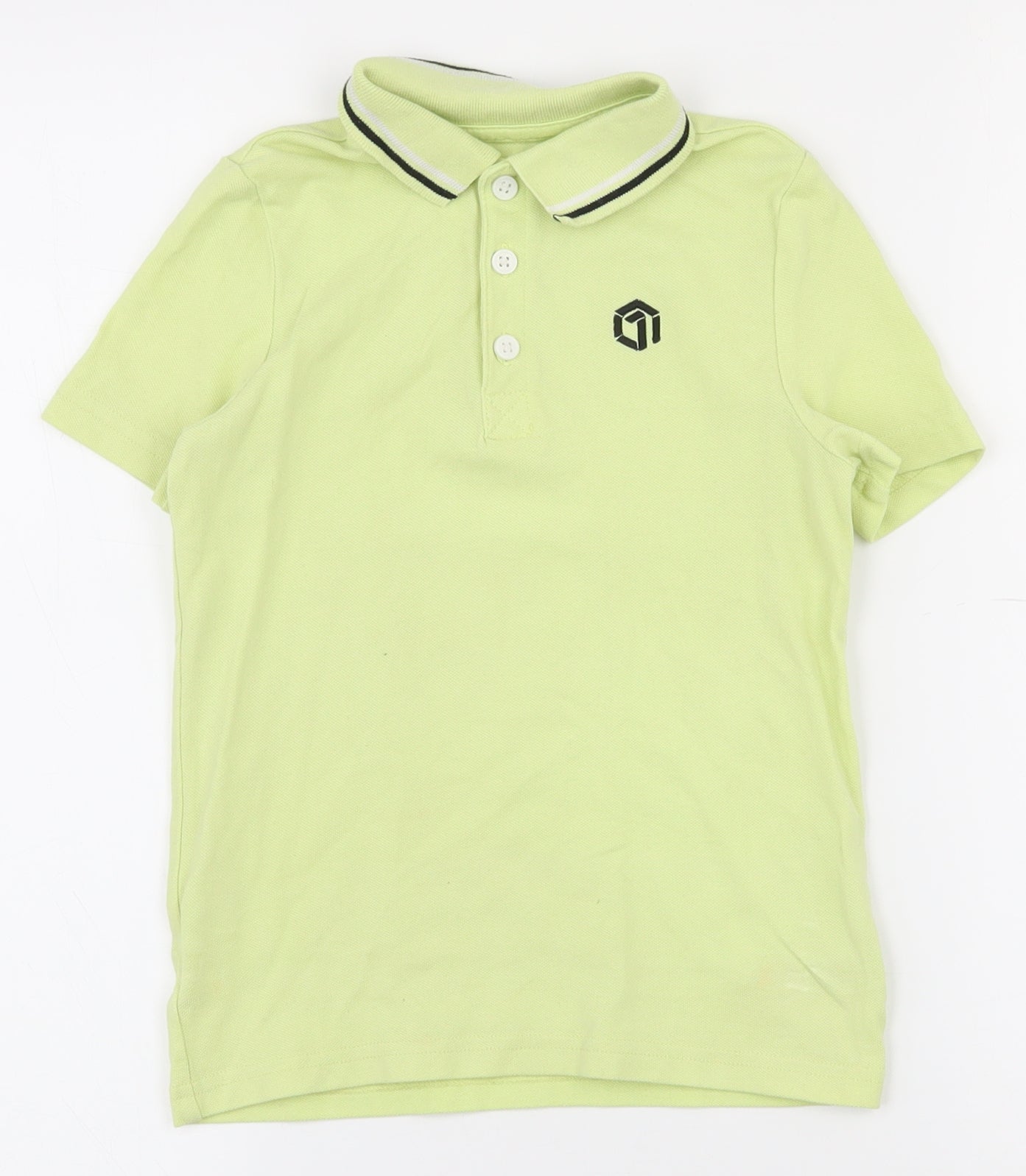 F&F Boys Gold  Cotton Basic Polo Size 5-6 Years Collared Button