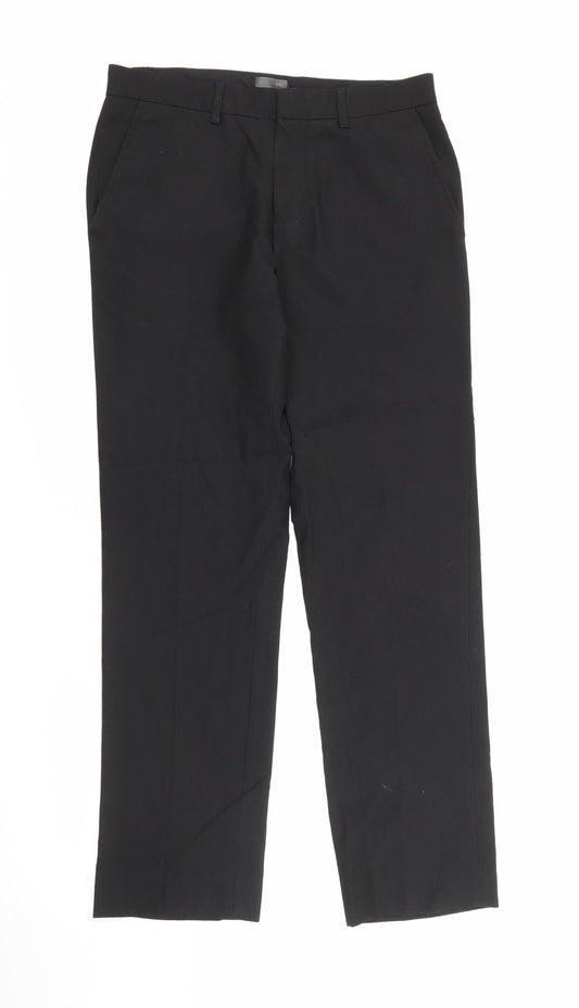 River Island Womens Black  Polyester Trousers  Size 28 in L28 in Regular Zip